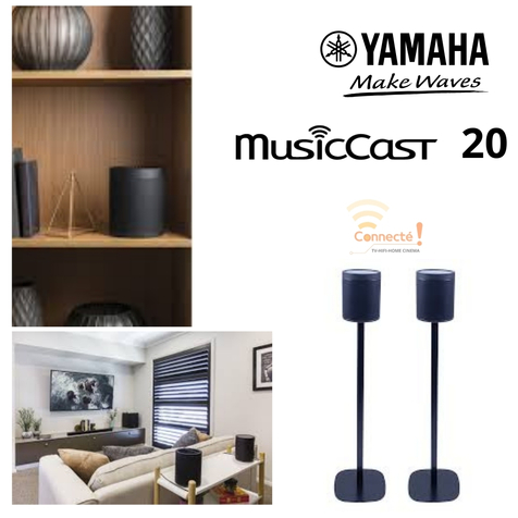  Chaîne Hi-Fi Yamaha MusicCast 200 Bluetooth / WIFI Coloris noir ,blanc 