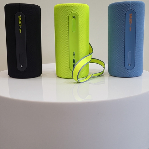 Enceinte sonore  connectée LOEWE. chez Connecté ! Perpignan/ Narbonne/ Plage /CAMPING / Carcassonne/ Modèle: WE HEAR PRO KYLIAN MBAPPÉ 