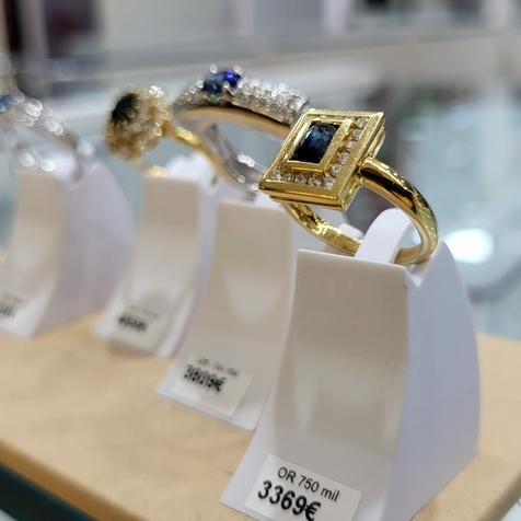  Bagues Saphir Diamants,Bijouterie D’ores et déjà Perpignan