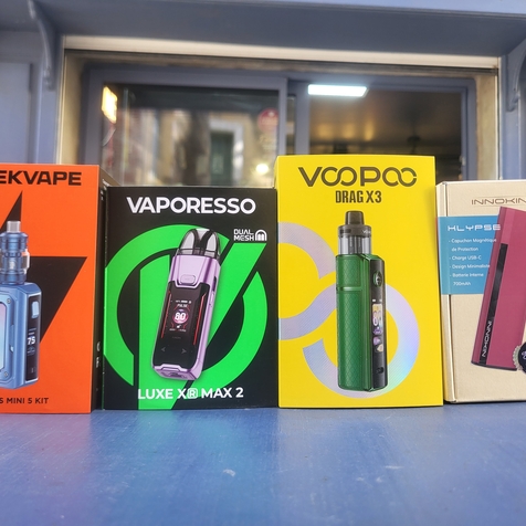 cigarette électronique de Vaporesso, geek vape, voopoo, innokin chez Chez La cigale catalane Céret, Le Boulou, Saint jaen pla de corts, Amélie le...