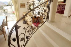 Escalier en fer sur mesure Perpignan réalisée par La Forge Catalane du Mas Guérido de Cabestany (® la forge catalane)