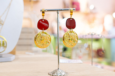 Pat l’Emailleuse Perpignan • Bijou avec pièces en émail artisanal