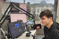 Corentin Magnier animateur de RTL2 Languedoc Roussillon Perpignan (® RTL2 Languedoc-Roussillon)