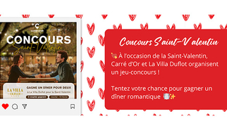 Concours spécial Saint-Valentin organisé par Carré d'Or : Gagnez un dîner romantique 