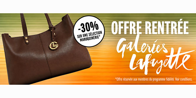 Galeries Lafayette Perpignan - offres de Rentrée