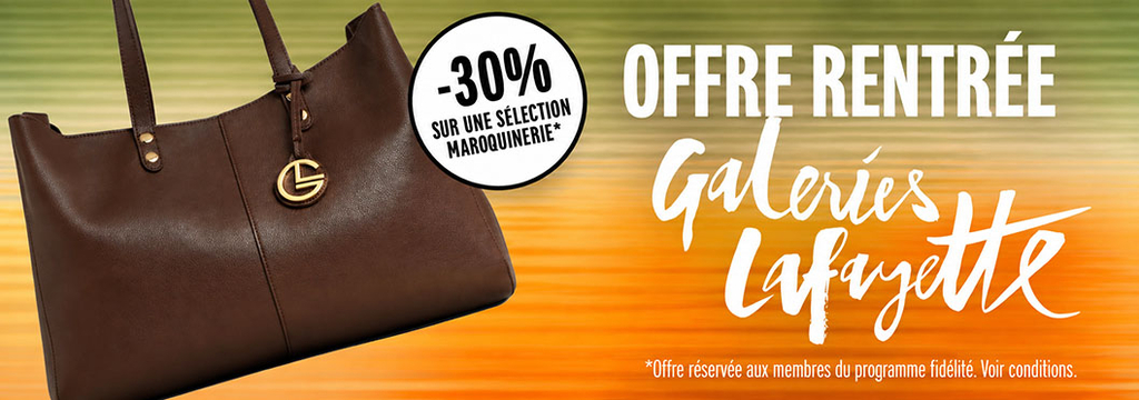 Galeries Lafayette Perpignan - offres de Rentrée