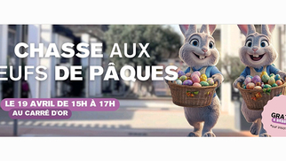 Carré d’Or Perpignan • chasse aux oeufs de Pâques Samedi 19 avril 