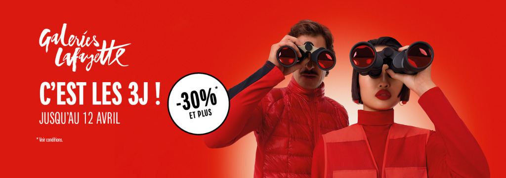 Galeries Lafayette Perpignan • les 3 J jusqu'au 12 avril 2026