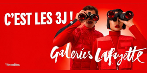 Visuel promotionnel des 3J des Galeries Lafayette Perpignan, du 16 octobre au 1er novembre 2026, avec des remises jusqu'à -40 %.