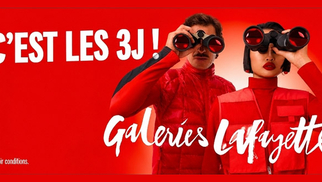 Visuel promotionnel des 3J des Galeries Lafayette Perpignan, du 16 octobre au 1er novembre 2026, avec des remises jusqu'à -40 %.