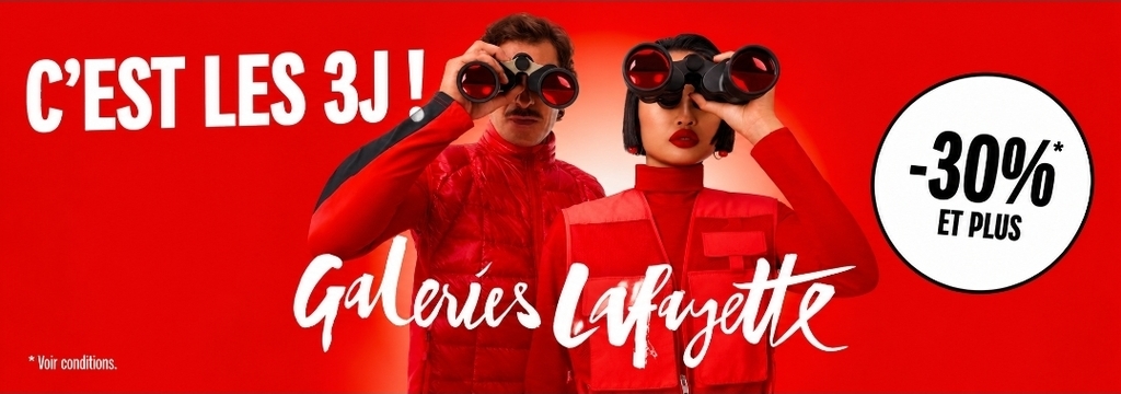 Visuel promotionnel des 3J des Galeries Lafayette Perpignan, du 16 octobre au 1er novembre 2026, avec des remises jusqu'à -40 %.
