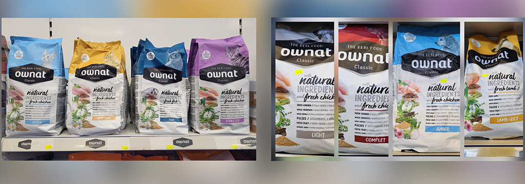 Cash Graines Perpignan vend les croquettes naturelles Ownat .