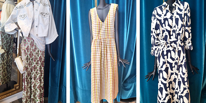 Boutique Egérie Canet en Roussillon met en avant la collection Printemps-Été 2025.