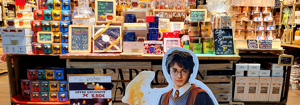 Comptoir de Mathilde Perpignan Claira et sa promo sur les chocolats Harry Potter