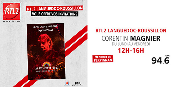 Jouez avec RL2 Languedoc-Roussillon et gagnez vos places pour le concert de Jean-Louis Aubert à Montpellier !