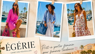 Soldes d'été de Egérie à Canet Plage.