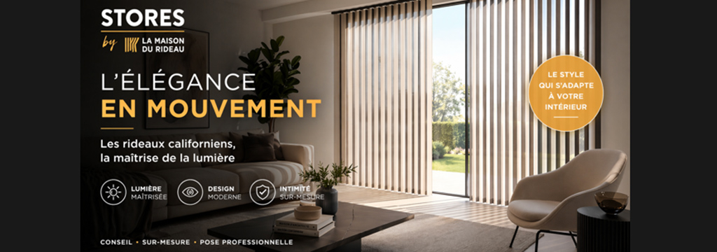 Store sur mesure à Perpignan chez Stores by la Maison du Rideau