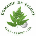 Logo du Domaine de Falgos avec un parcours de golf, un hôtel-restaurant et un Spa, à 1 heure de Perpignan sur la commune de Saint Laurent de Cerdans