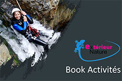 Exterieur Nature Marquixanes et ses nombreuses activités : canyoning, rafting, tubing, parcours aventure 