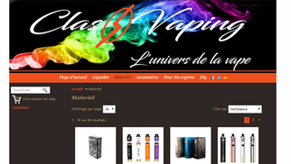 ClassVaping Le Soler propose la vente en ligne sur www.classvaping.com  de e-liquides et de matériels pour vapoter.