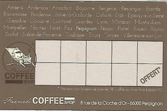 French Coffee Shop Perpignan présente sa carte de fidélité